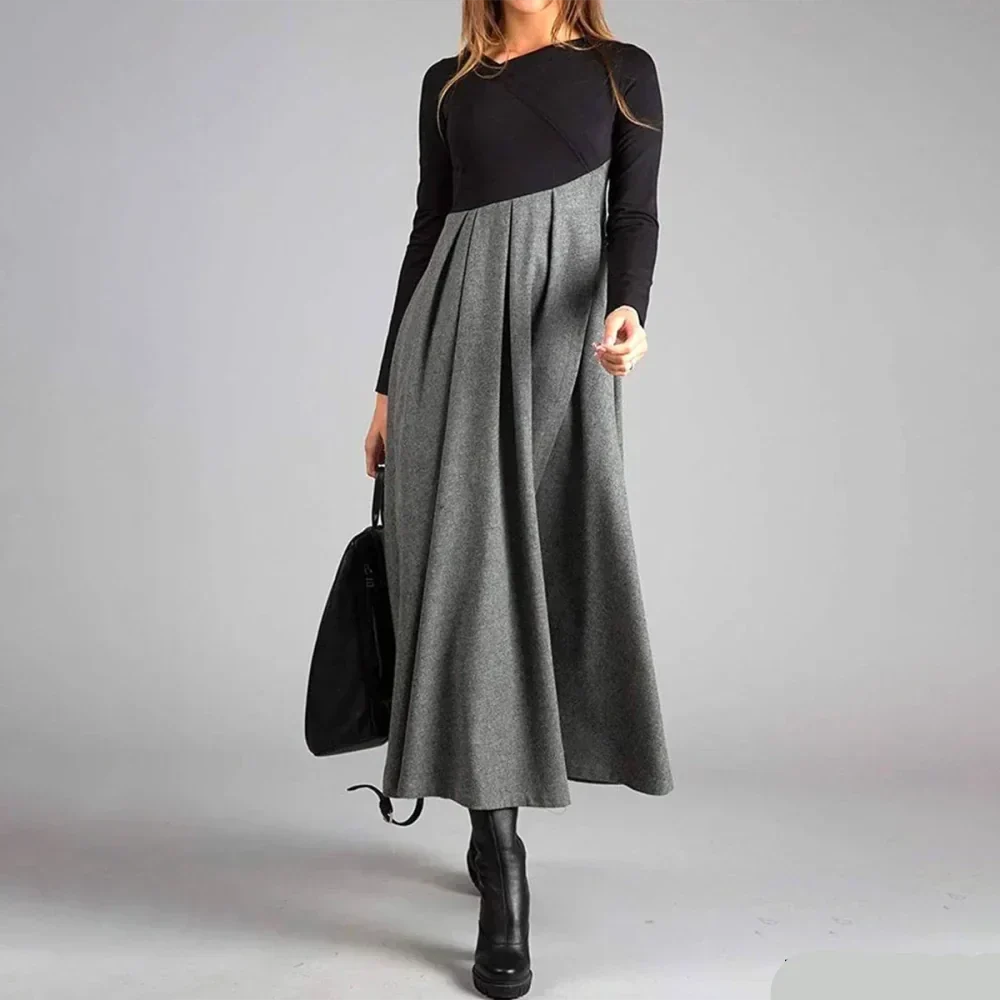 Sophia | Chic Two-Tone Dress