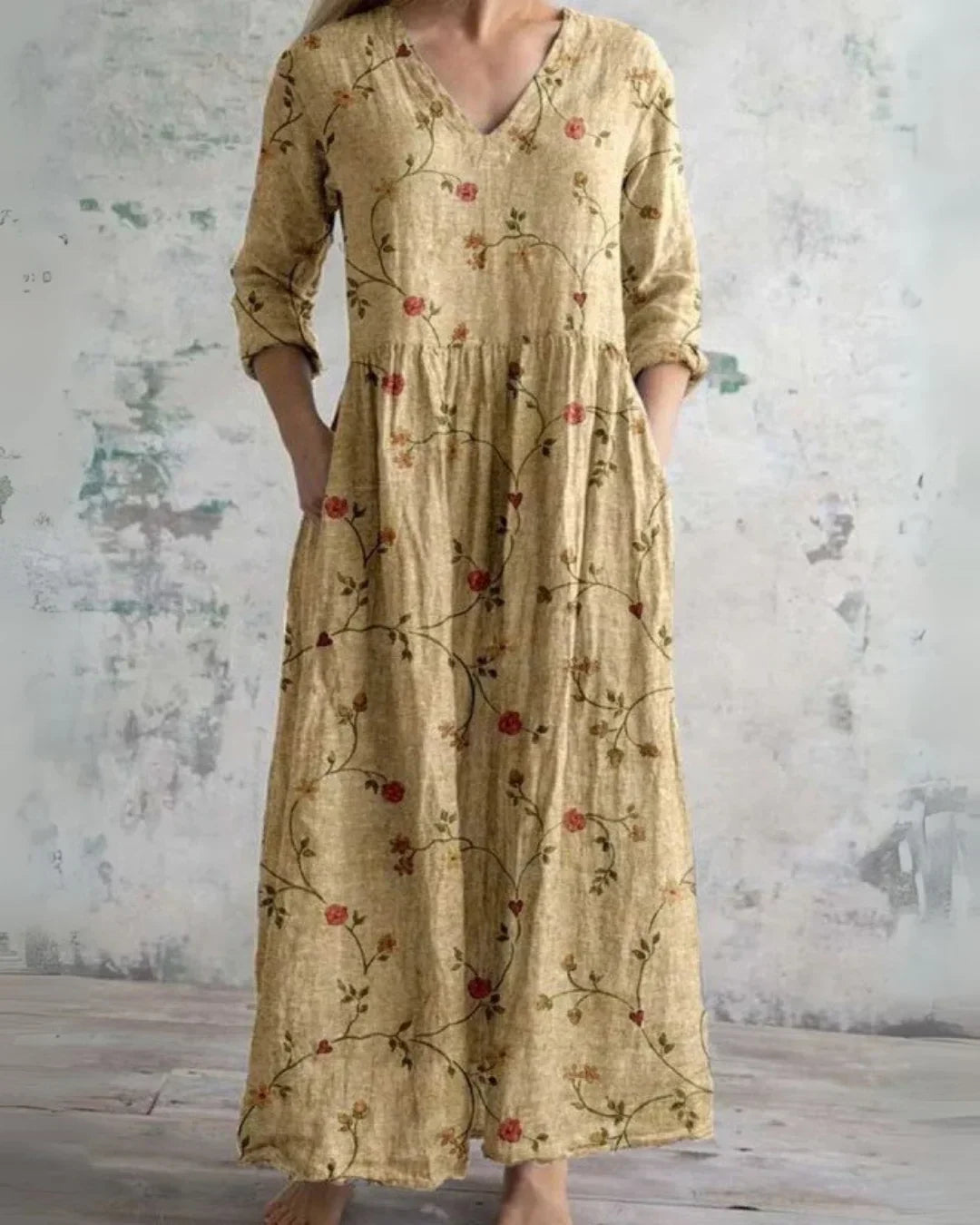Elowen | Vintage Floral Maxi Dress