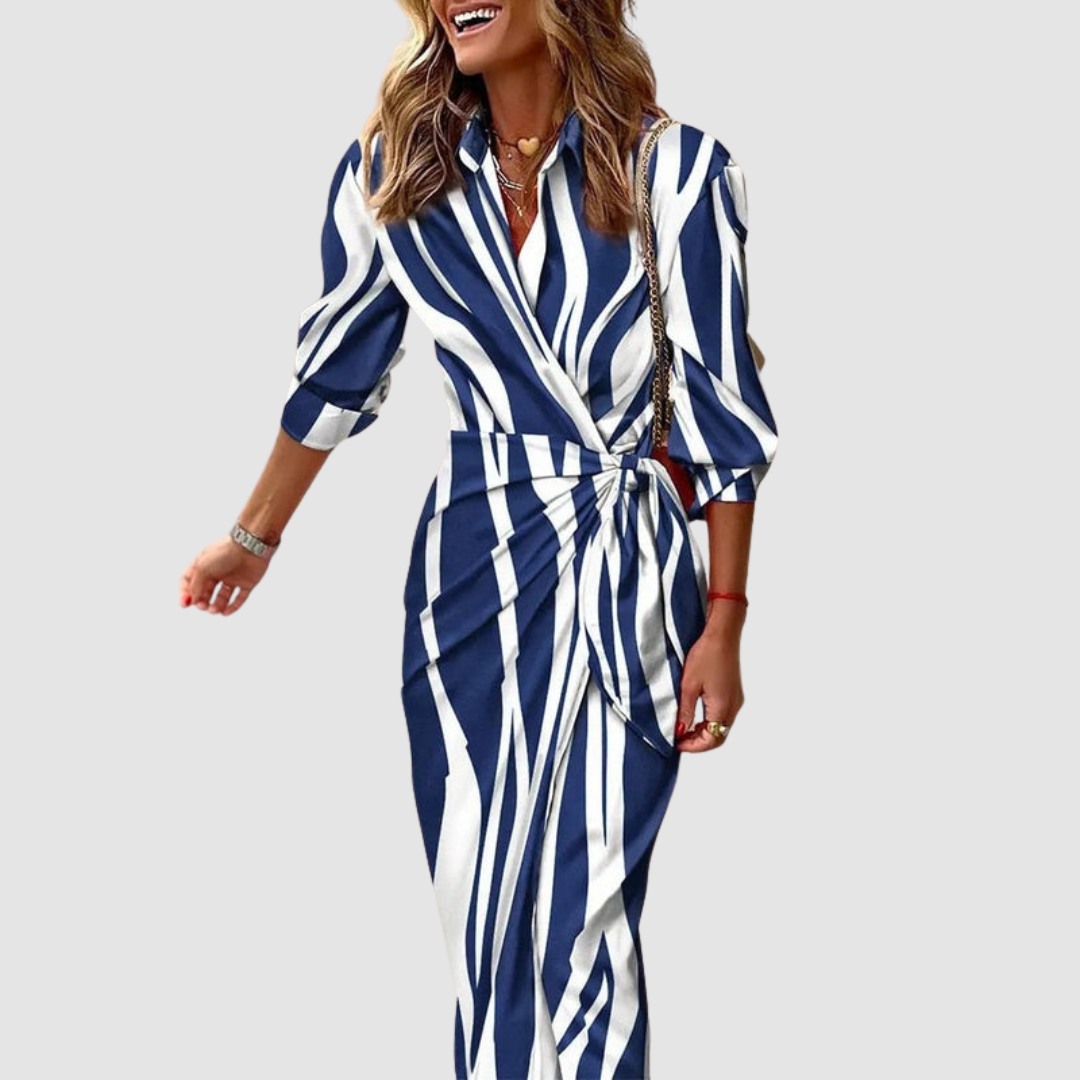 Cecilia™ | Elegant Striped Dress