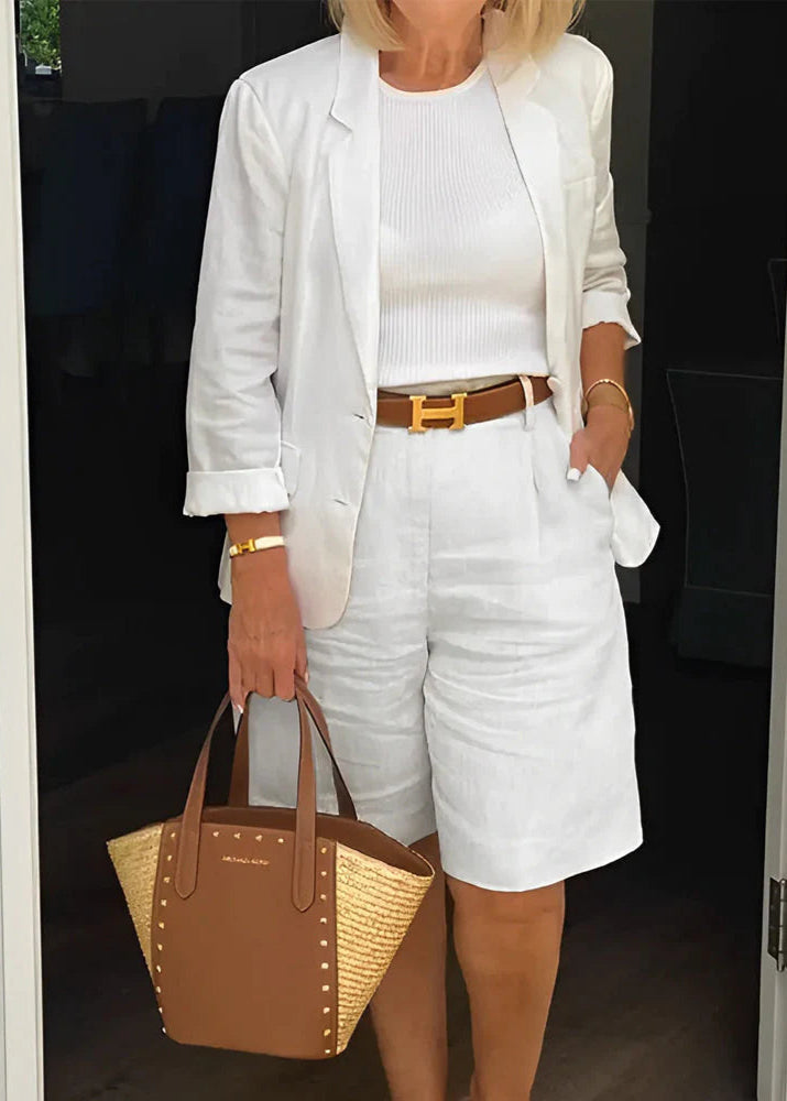 Otilia | Breezy Linen Set With Arm Coverage