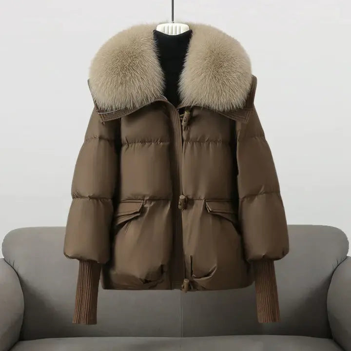 Sophia | Elegant Winter Coat with Plush Fur Collar