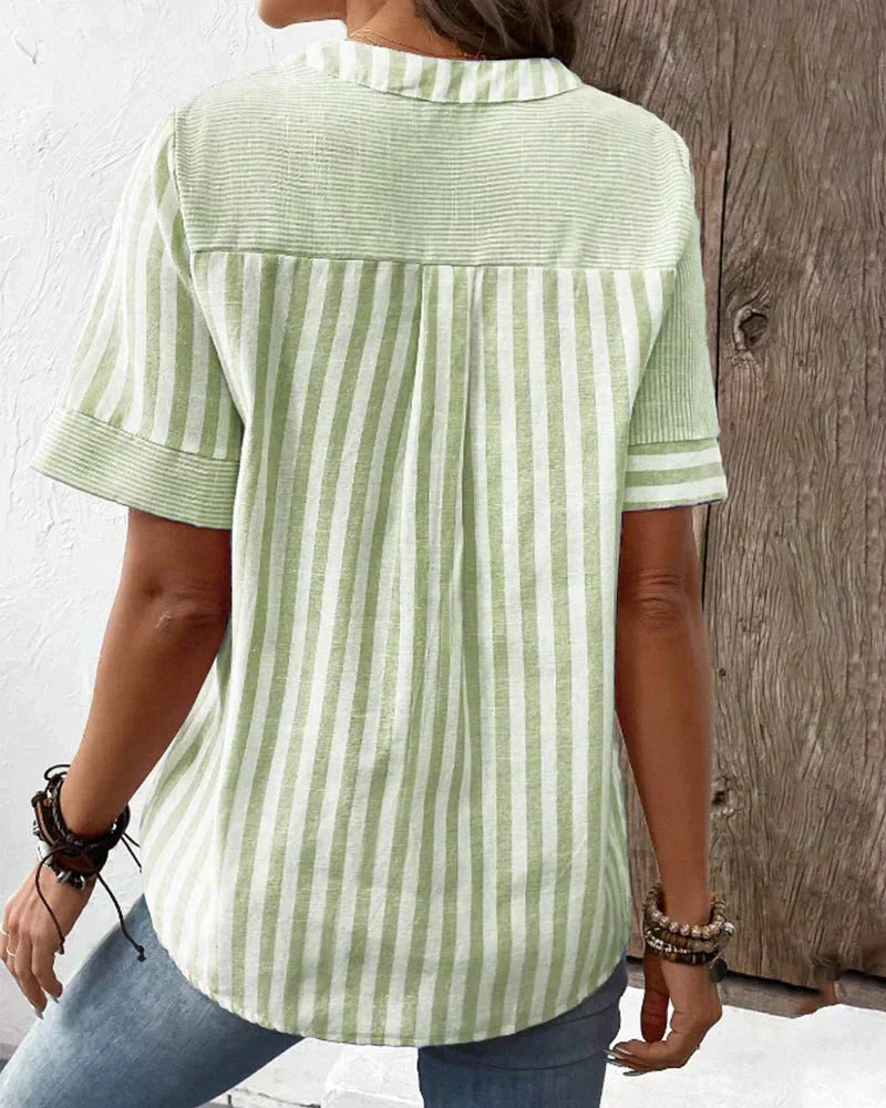 Monroe | Striped Soft Blouse