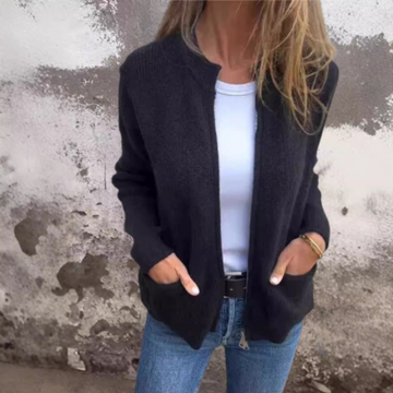 Marianna | Cozy Plush Zipper Cardigan