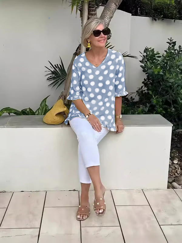 Emily | Chic V-Neck Blouse