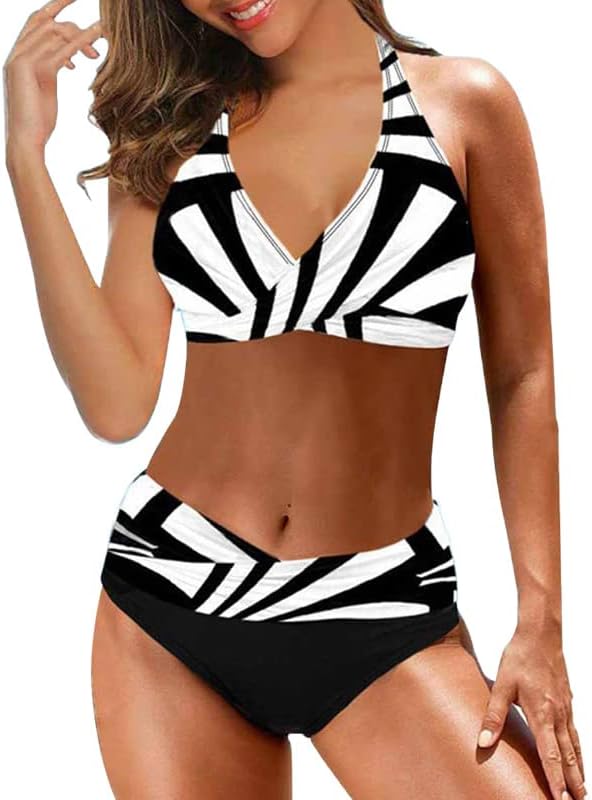 Amelia | Chic Striped Bikini
