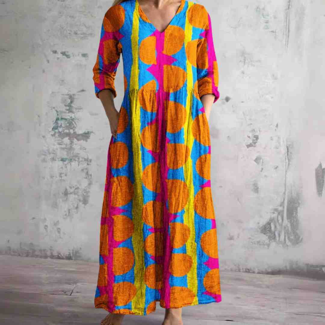 Marilyn | Vintage Floral Maxi Dress