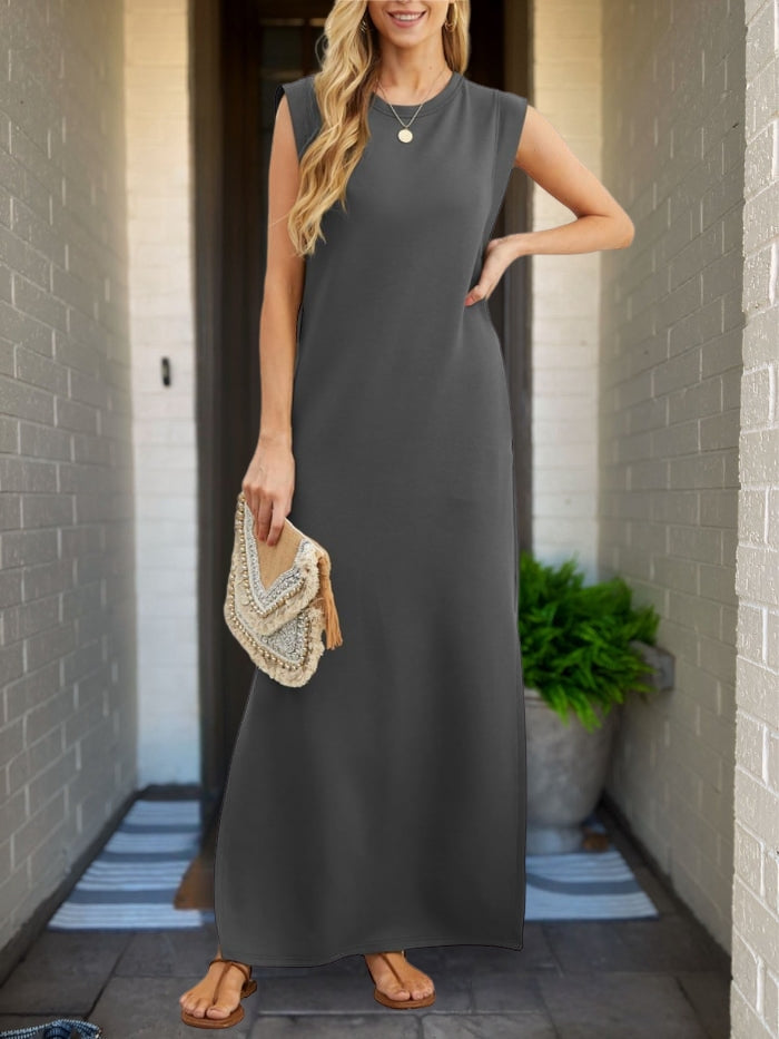 Sophia | Chic Linen Dress with Artisan Touches