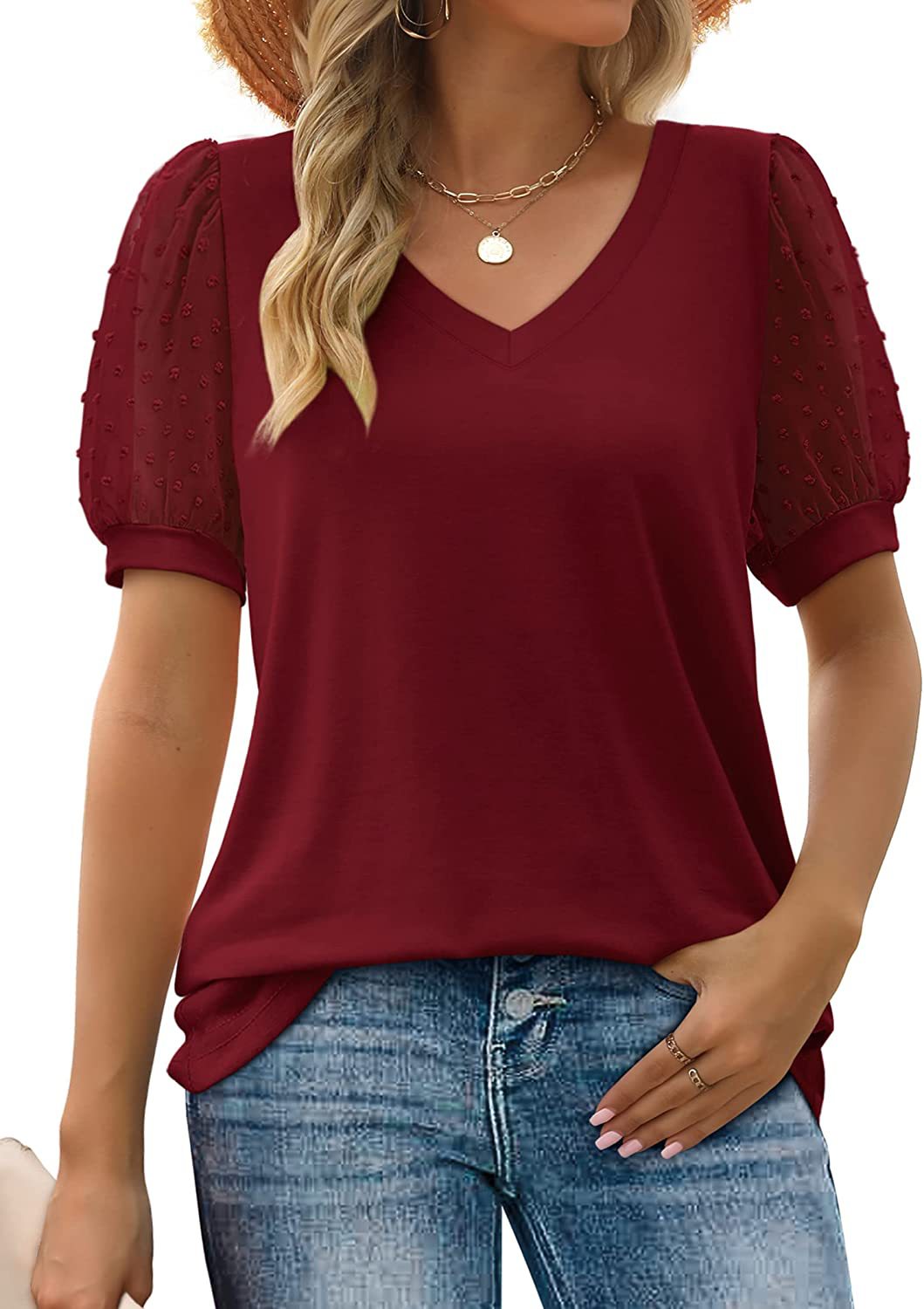 Grace | Chic V-Neck Elegance Blouse