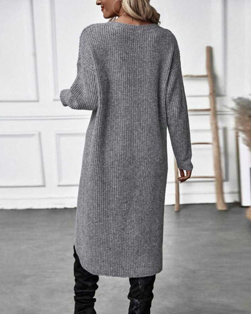 Addison | Cozy Asymmetrical Sweater Dress