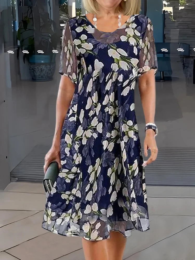 Margaret | Elegant Summer Floral Dress