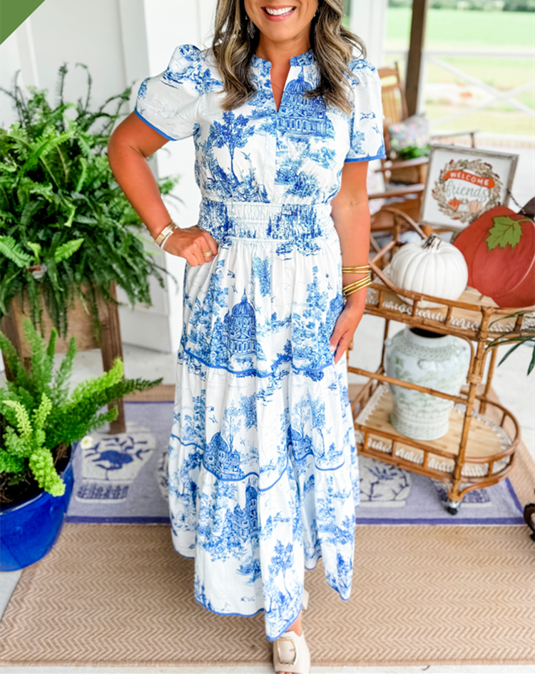 Elizabeth | Classic Toile Maxi