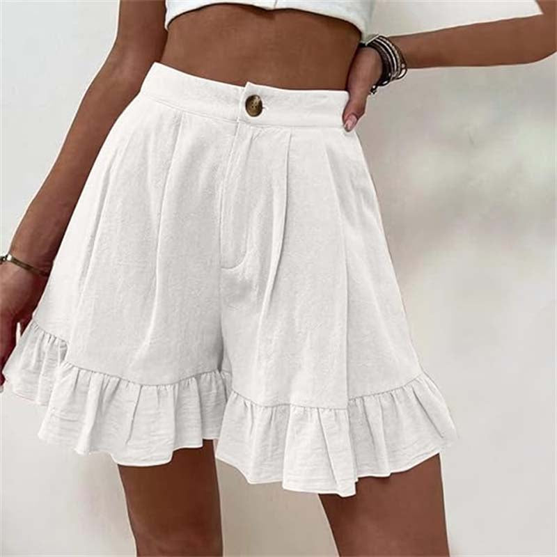 Kissha | Ruffled Hem Flow Shorts