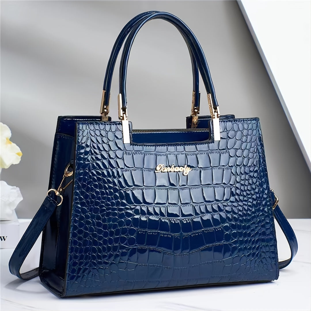 Brooklyn Shine | Croc-Embossed Luxury Bag