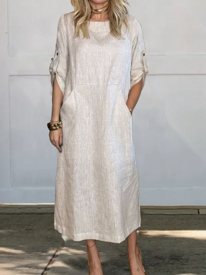 Sophie | Stylish Linen Dress with Pockets