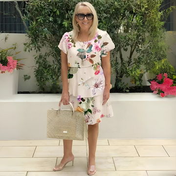 Lina | Floral Print Flowing Dress