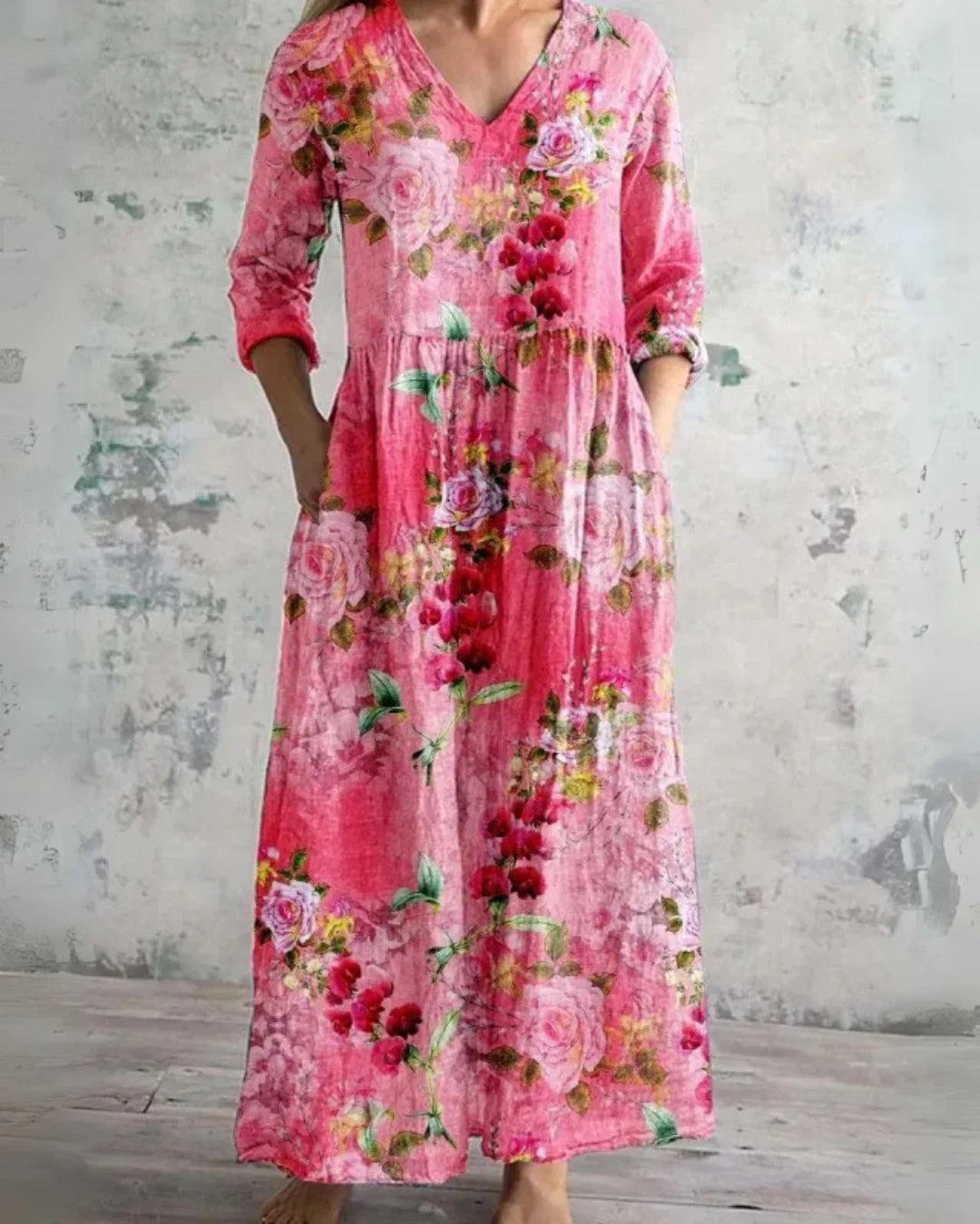 Elowen | Vintage Floral Maxi Dress
