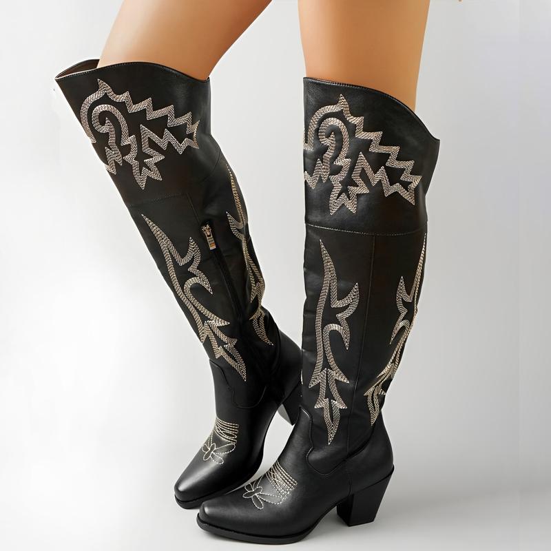 CHEYENNE | Classic Over-the-Knee Cowboy Boots