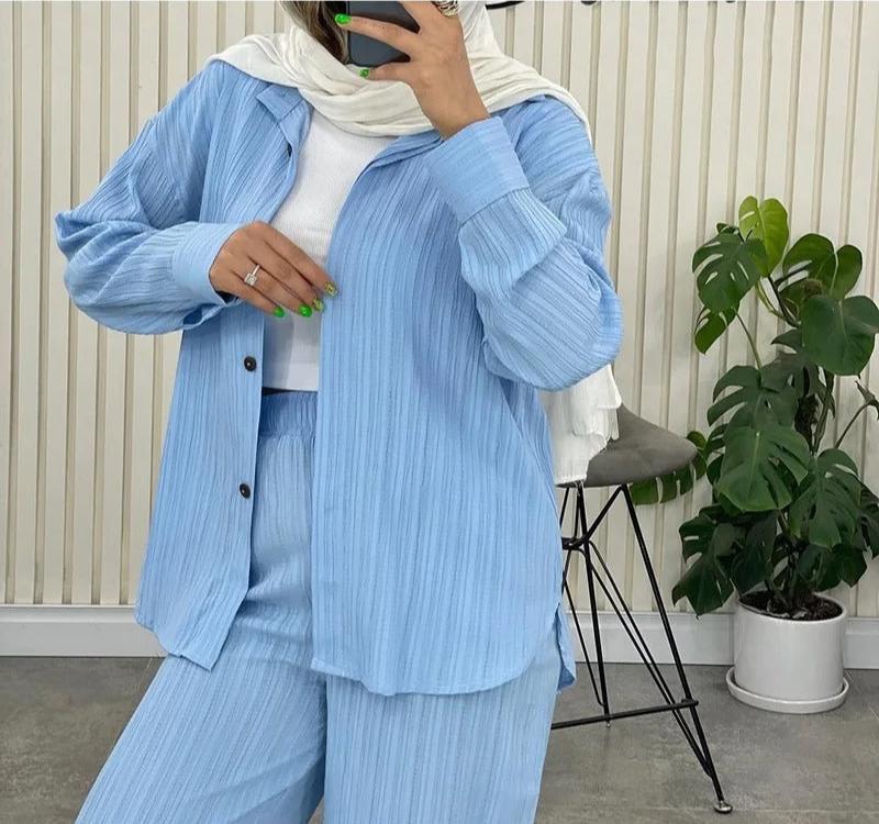 Ava | Chic Chiffon Monochrome Ensemble