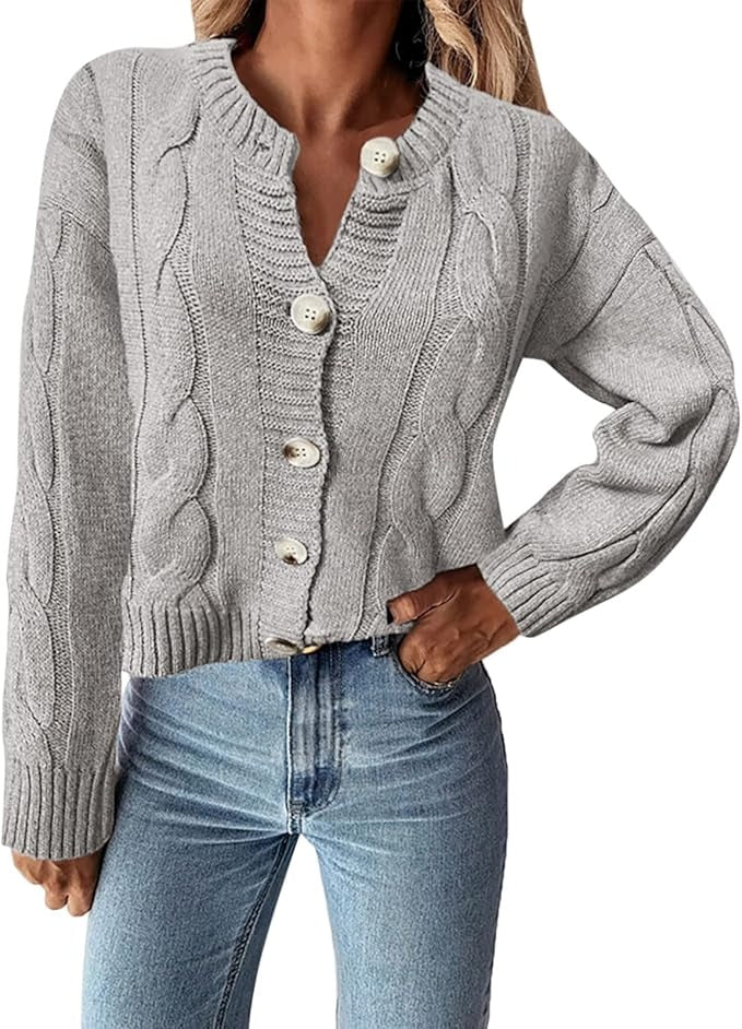 Marena | Button-Down Knitted Cardigan Sweater