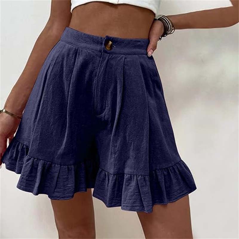 Kissha | Ruffled Hem Flow Shorts