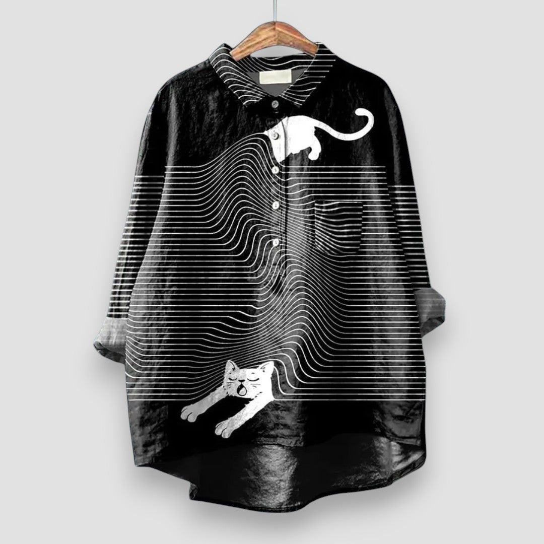 Jessica | Women's Dog Print Shirt