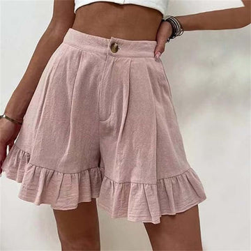 Kissha | Ruffled Hem Flow Shorts