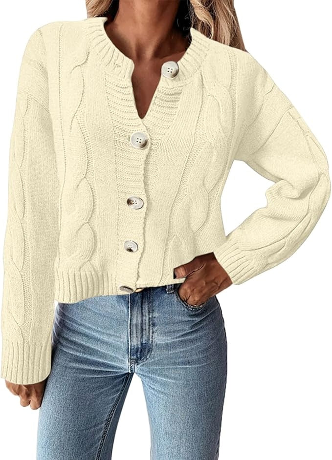 Marena | Button-Down Knitted Cardigan Sweater