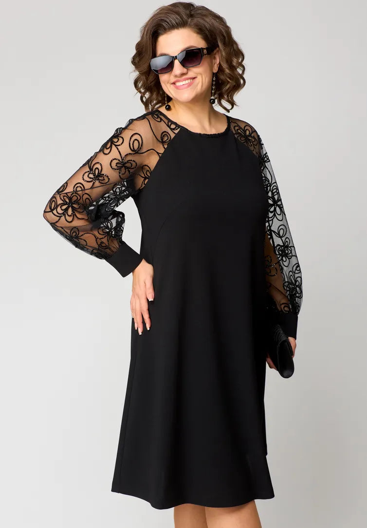 Destiny | Ttendy Lace-Sleeve Dress