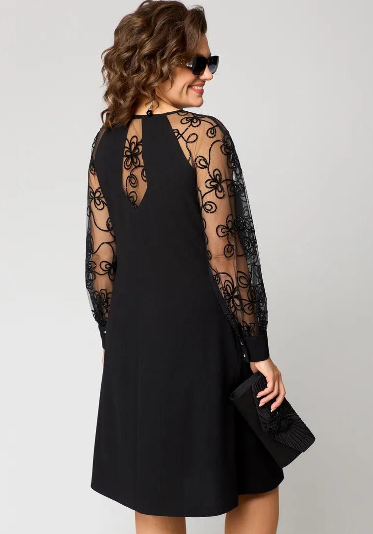 Destiny | Ttendy Lace-Sleeve Dress