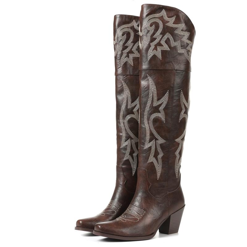 CHEYENNE | Classic Over-the-Knee Cowboy Boots
