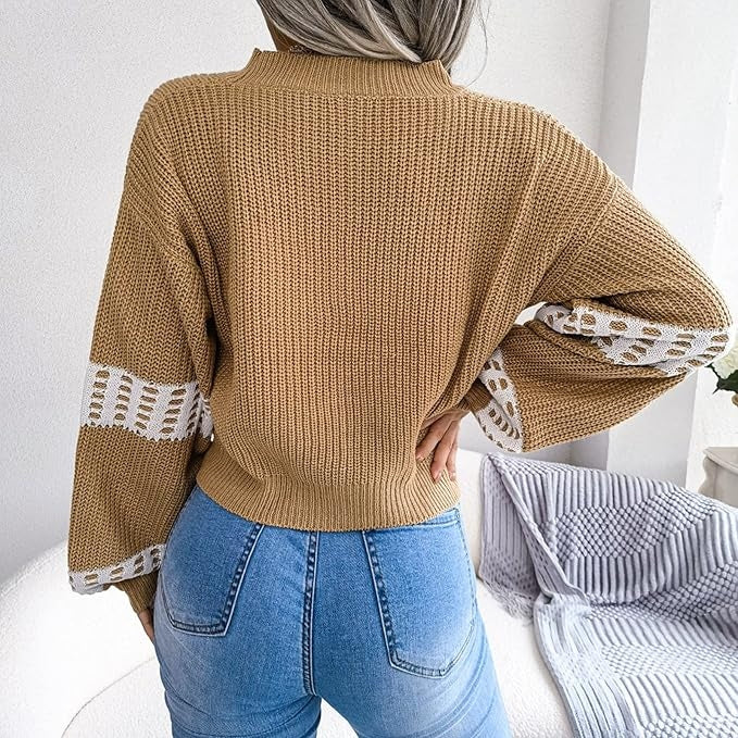 Aria | Plaid Knit Button-Down Cardigan