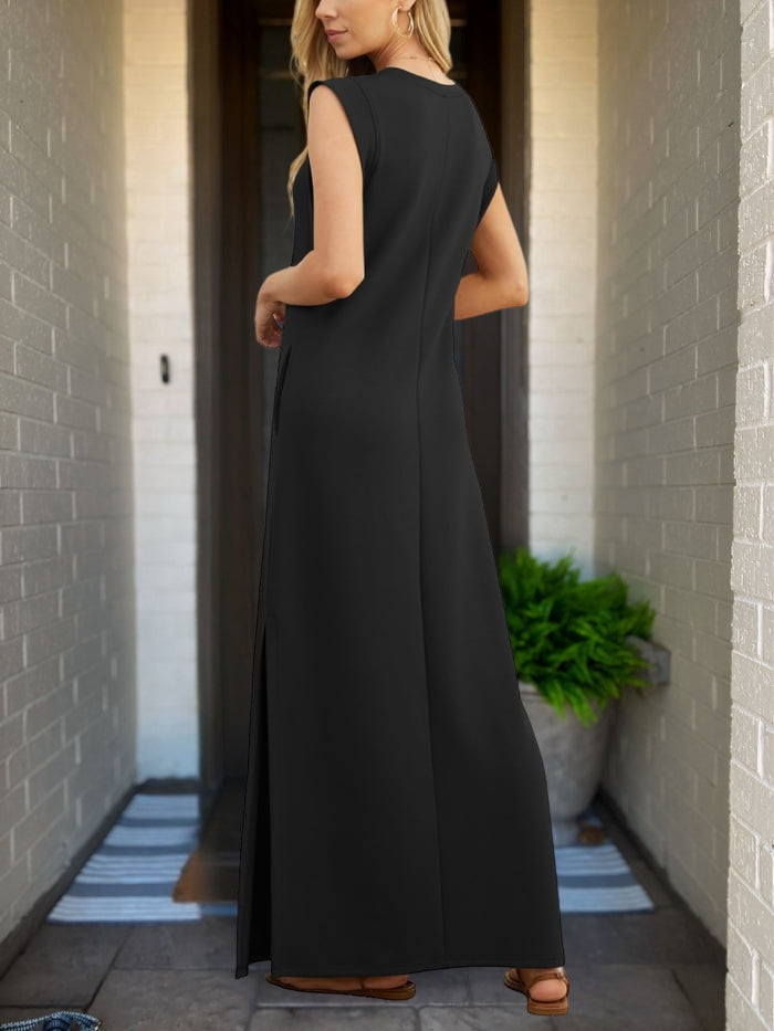 Sophia | Chic Linen Dress with Artisan Touches