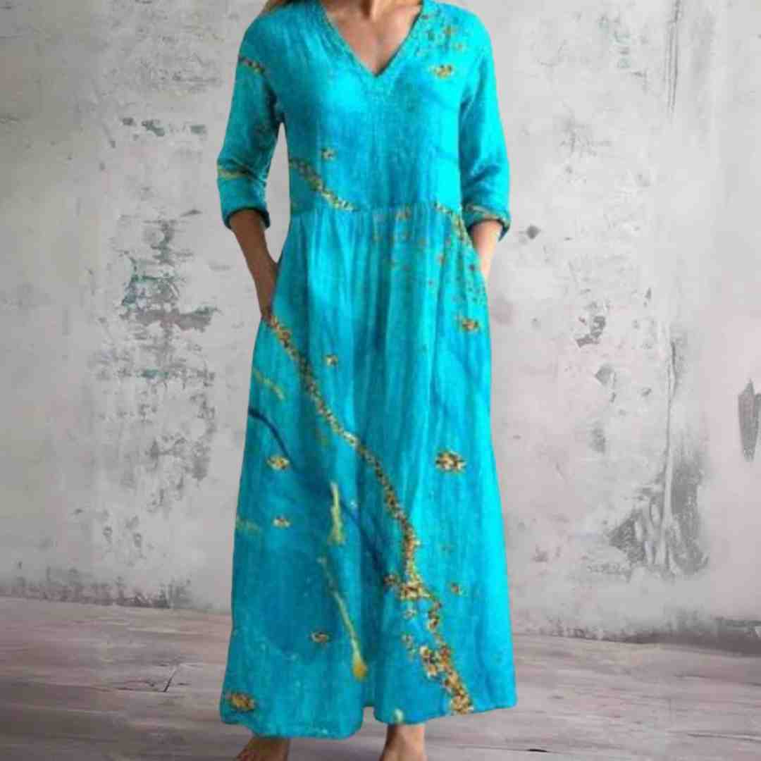 Susan | Vintage Floral Maxi Dress