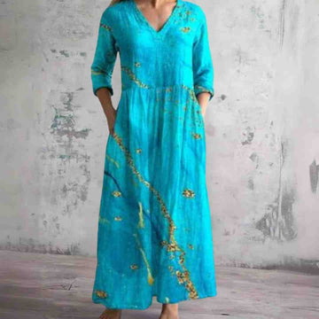 Susan | Vintage Floral Maxi Dress