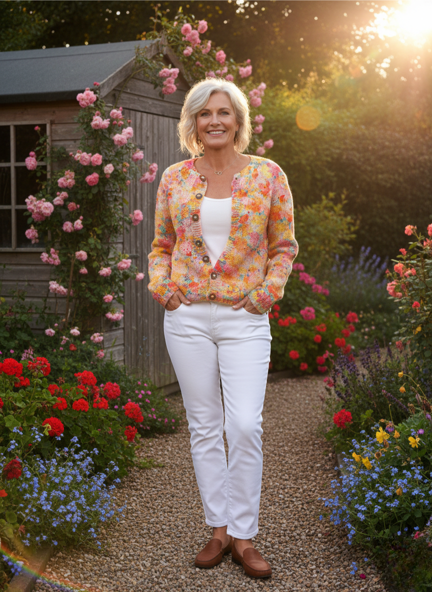 Floral Print Buttoned Casual Cardigan | Sweater