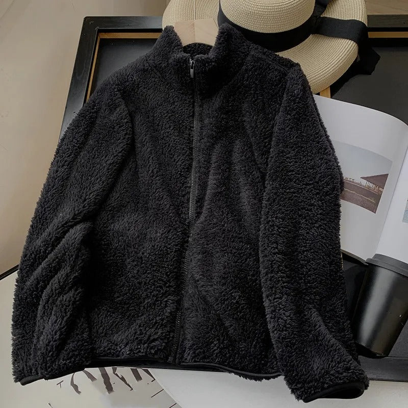 Riley | Snuggly Teddy Coat with Zip Closure