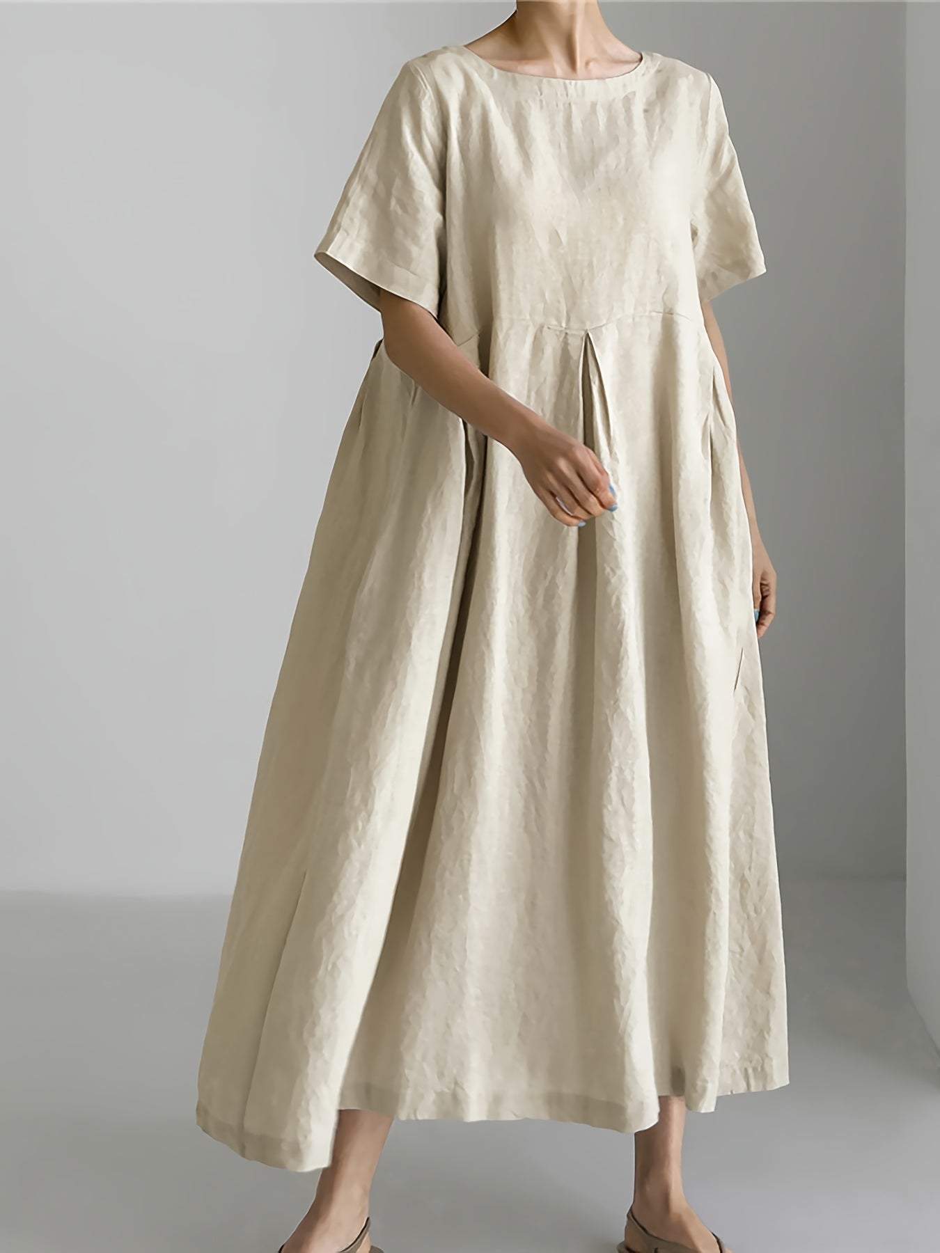 Juliette | Flowing Linen-Blend Maxi Dress