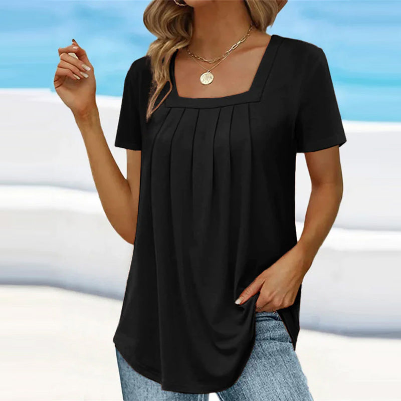 Brenda | Chic Pleated Blouse