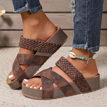 Abigail | Orthopedic Leather Strap Sandals