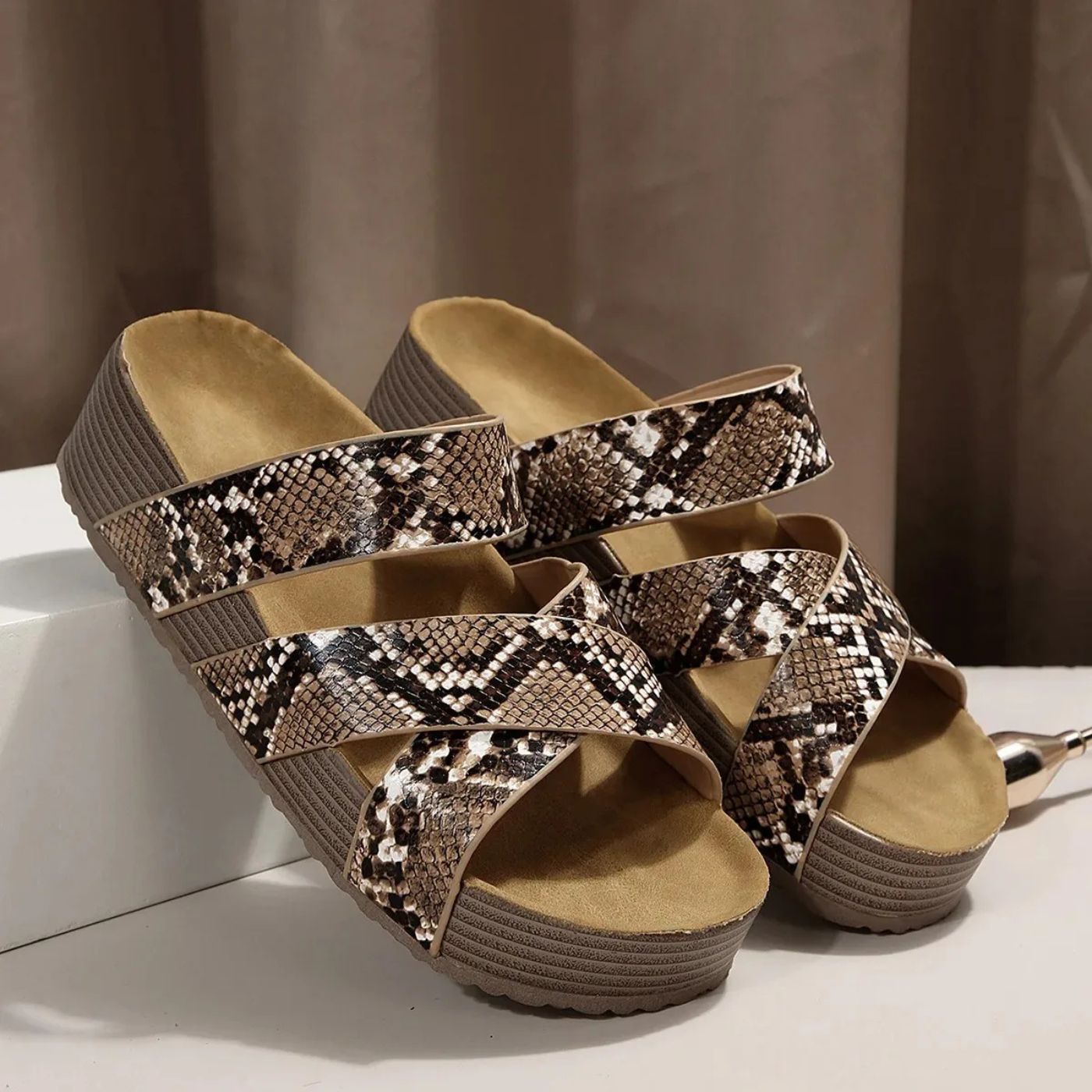 Abigail | Orthopedic Leather Strap Sandals