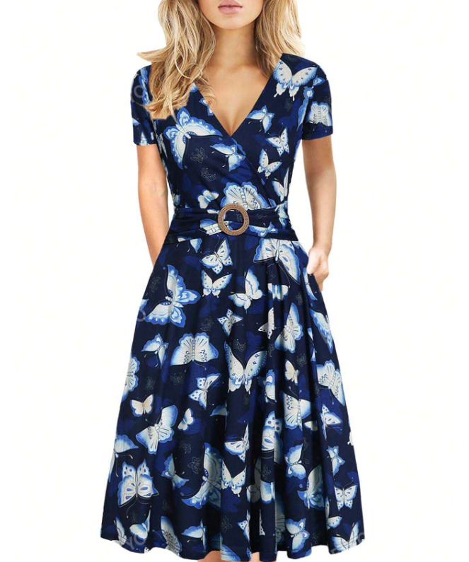 Emma | Chic Tropical Dress