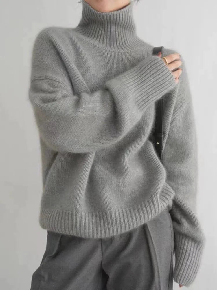 Isabella | High Neck Cashmere Sweater