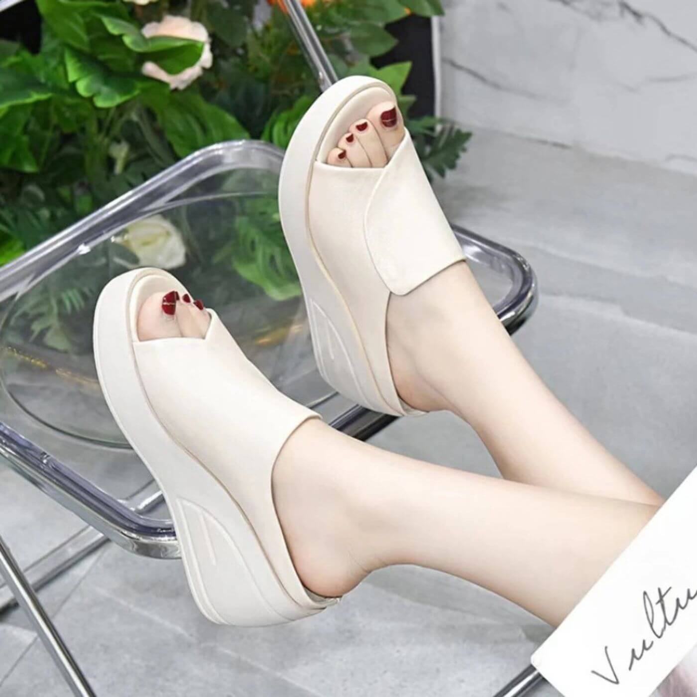 Eliza | Orthopedic Slip-on Wedge Sandals