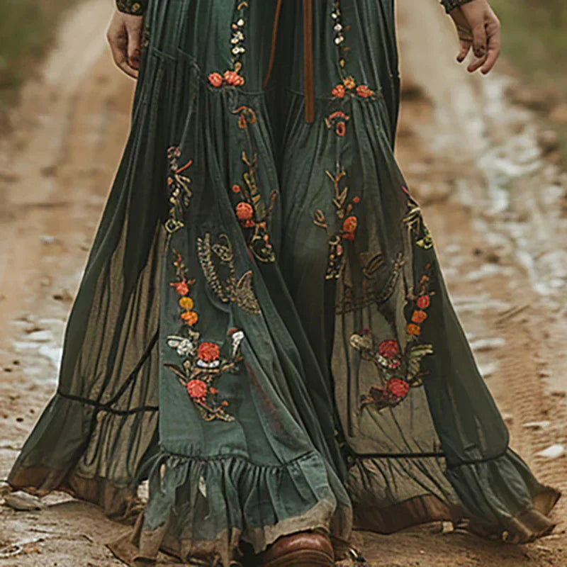 Sierra | Elegant Boho Maxi Dress