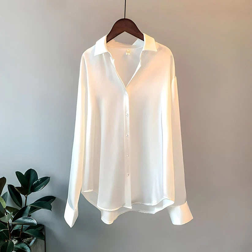 Sienna | Luxe Silk Blouse with Soft Flow