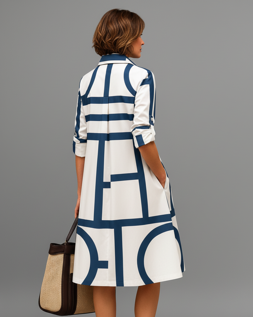 Jania – Elegant Midi Dress for Effortless Style