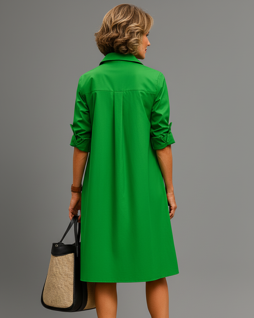 Beah – Elegant Midi Dress with Timeless Charm