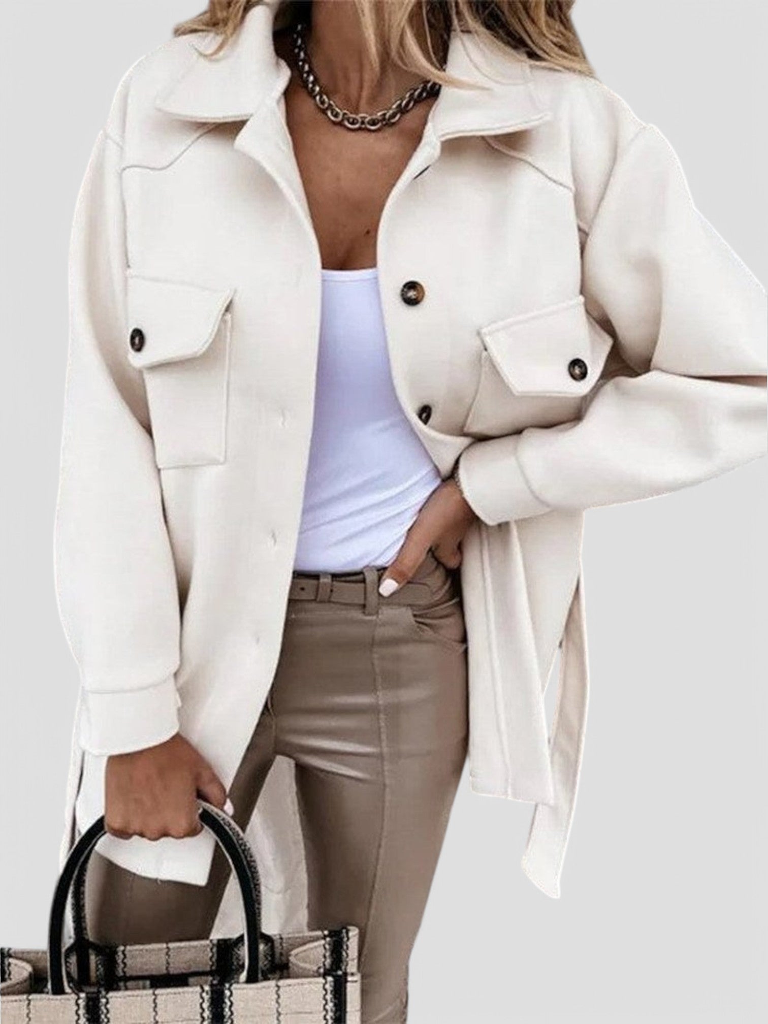 Emily | Stylish Summer Jacket with button closure