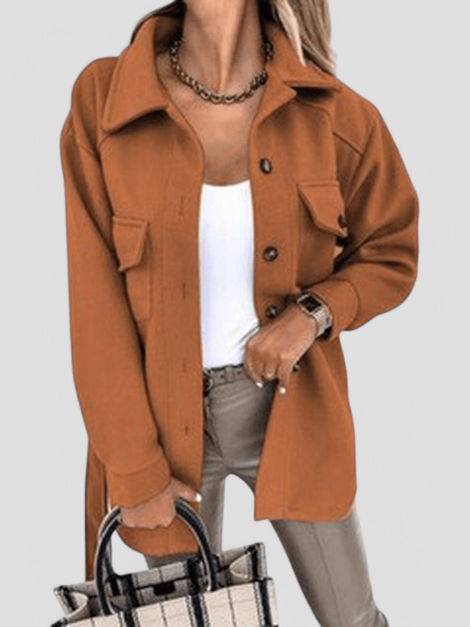 Emily | Stylish Summer Jacket with button closure