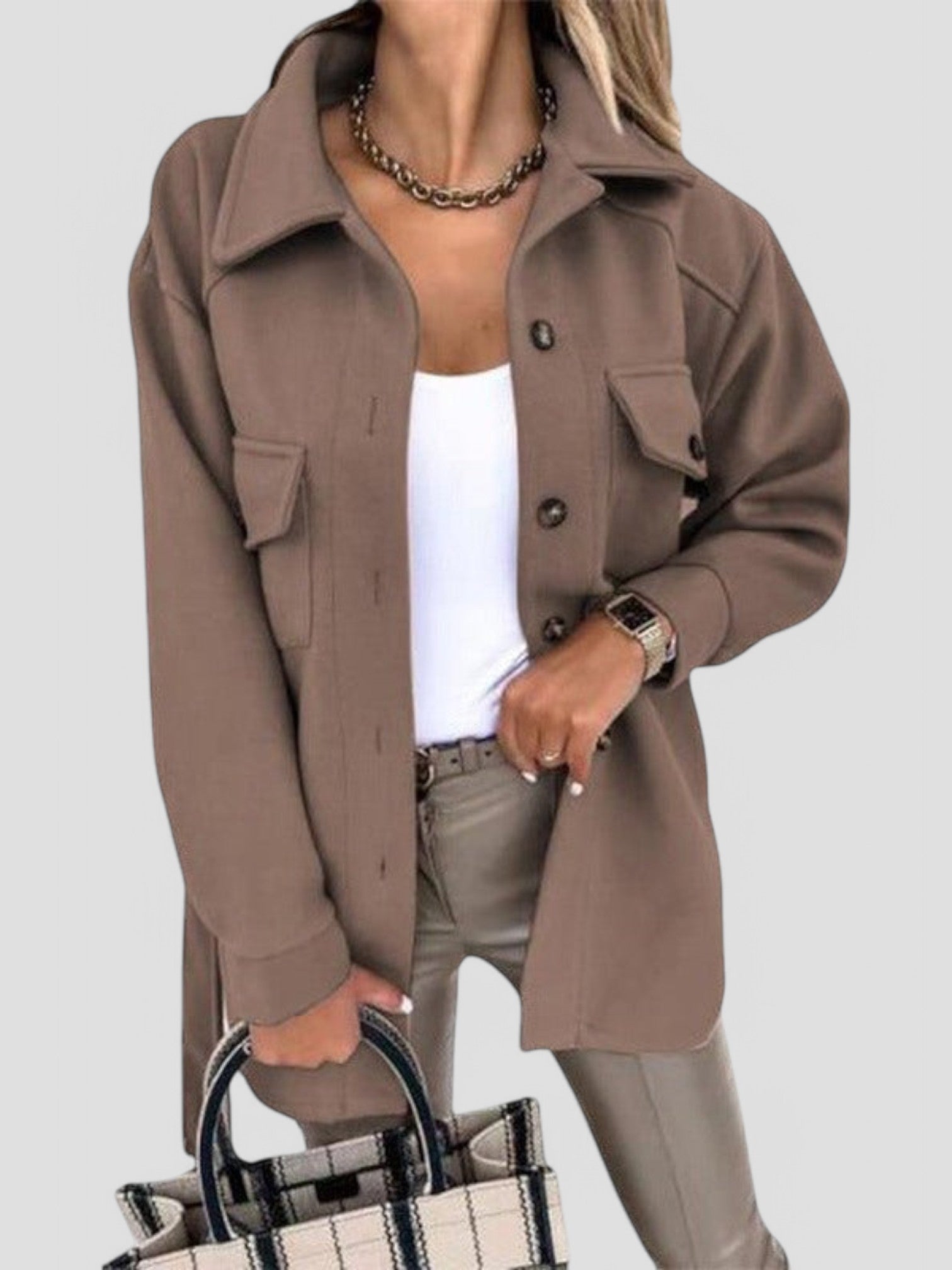 Emily | Stylish Summer Jacket with button closure